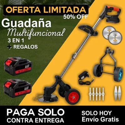 Guadaña TurboBlade™ – con Batería Extra + Accesorios Regalo